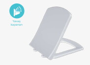 LOTUS YAVAŞ KAPANAN KLOZET KAPAĞI (ÜSTTEN SIKMA)