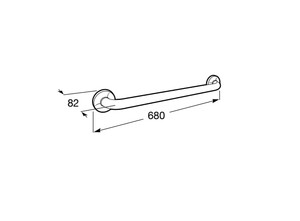  ACCESS DÜZ TUTUNMA BARI ÇELİK 600 MM