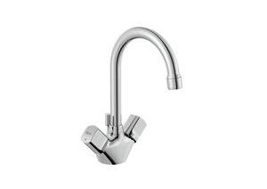 BRAVA-N BASIN MIXER SWIVEL SPOUT W/POP-UP WASTE (FRANCE)