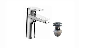 ANARA BASIN MIXER WITH CLICK CLACK COLD START