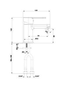  GALA LAVABO TEZA WASH BASIN MIXER