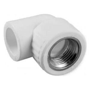 'PP DİŞİ DİRSEK Q 40 X 1 1/4 '' BEYAZ'