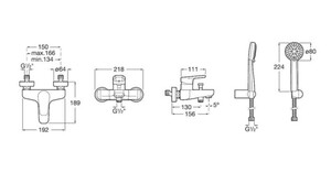  ANARA WALL BANYO  BATARYALI MAFSALLI SET