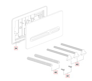  PL5.A PUSH BUTTON PARLAK GRİ