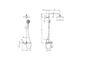  SALINA TERMOSTATİK BANYO KOLONU MAT SİYAH