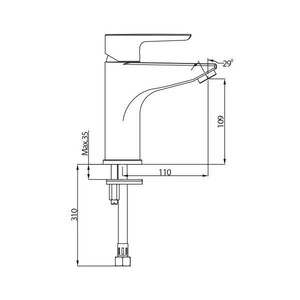  ALAMERA LAVABO BATARYASI POP-UP CHROME WITH WASTE DEZİT