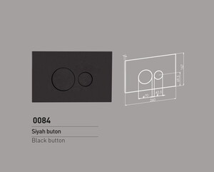 3/6 LT  SİYAH BUTON