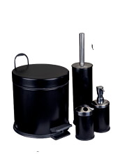 SİYAH BANYO SETİ 4'LÜ