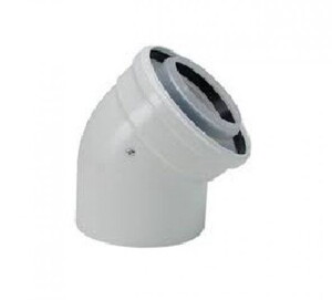 ECO ALU.DİRSEK 45 (KOMBİ BACA DİRSEĞİ)