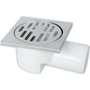 10*10 PLASTİK TASLI  ÜSTÜ KROM YER SİFONU Q50 ALT (BEST)