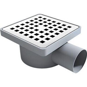 10x10 Y.Ç Q50  YER SİFONU MİDİ KARE FLANŞLI