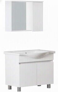 80 cm NATURAL KOMPLE BANYO DOLABI